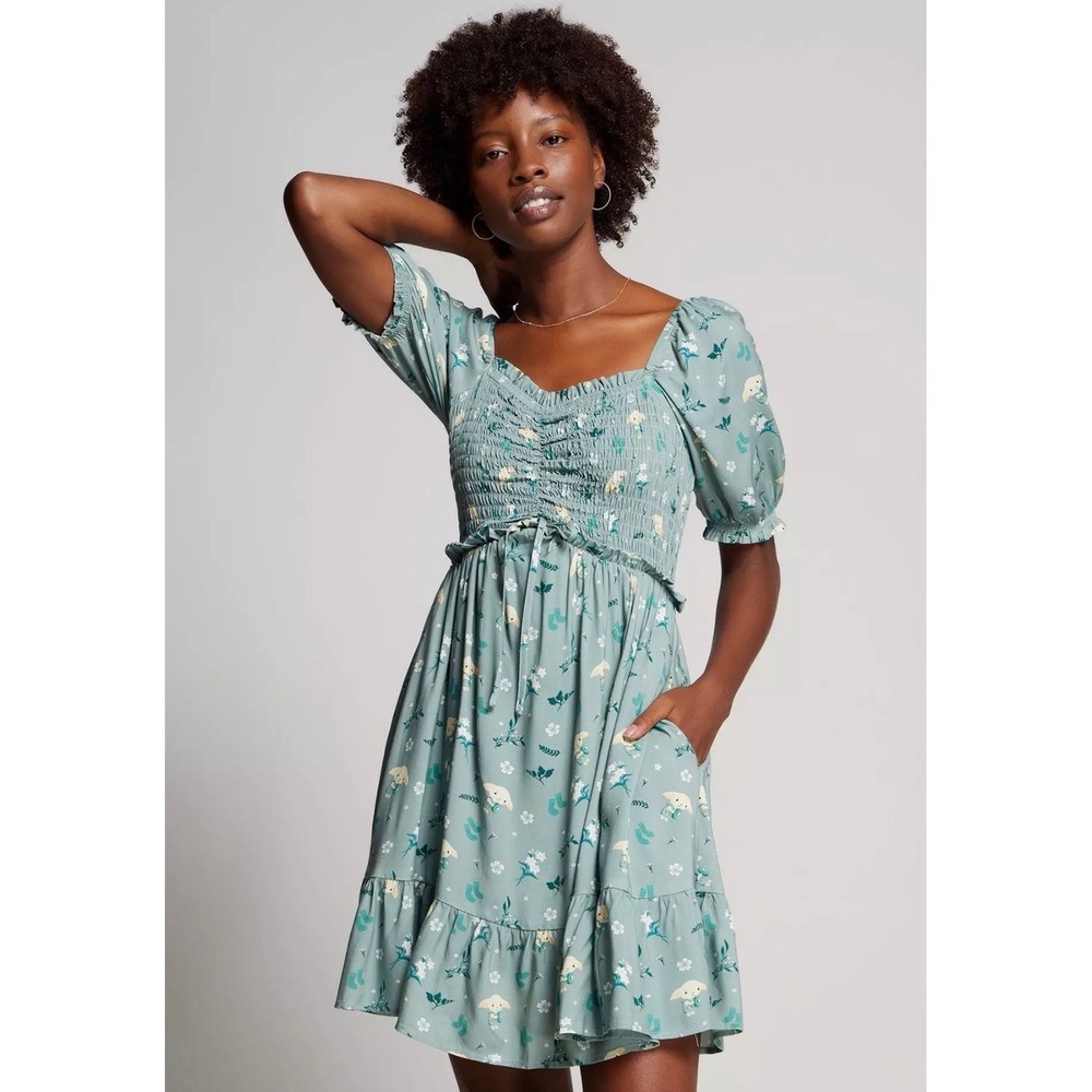 Harry Potter Dobby Floral‎ Allover Print Smock Dress her universe free prairie